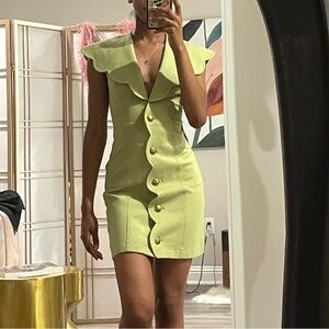 Maeve scalloped button up dress